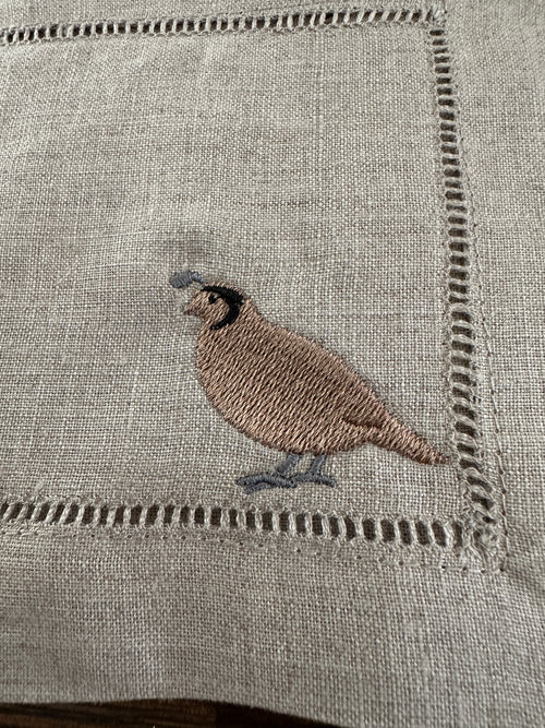 California Quail Cocktail Napkin sets